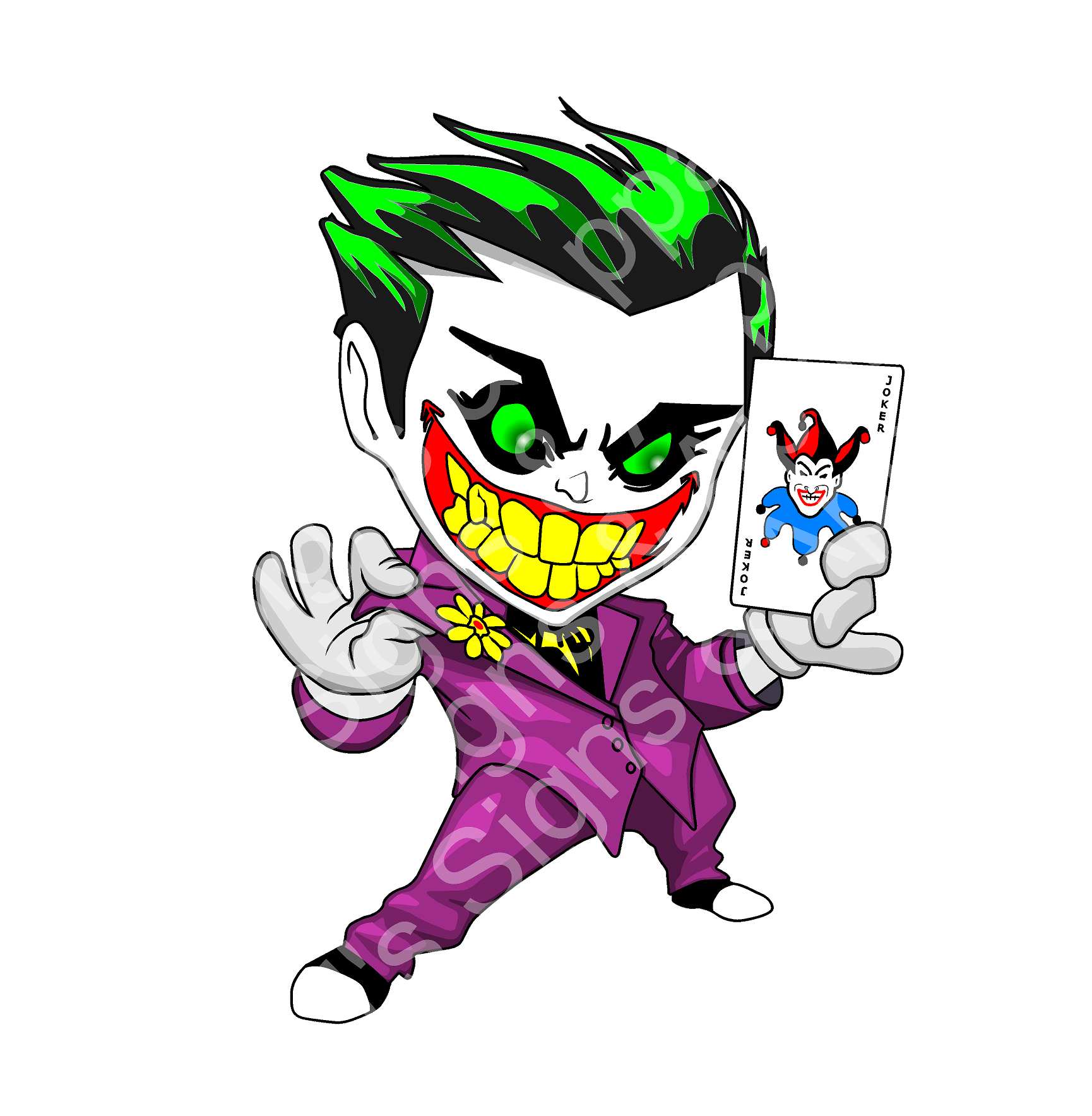 Joker Fan Art Vinyl Sticker Decal for Cars Trucks Vans Walls Laptop etc ...