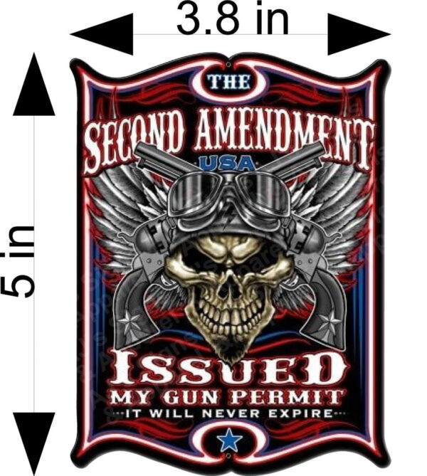 2nd Amendment Permit 5" Vinyl Sticker