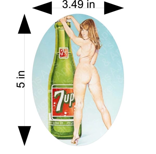 7UP Girl Pinup Vinyl Sticker Decal