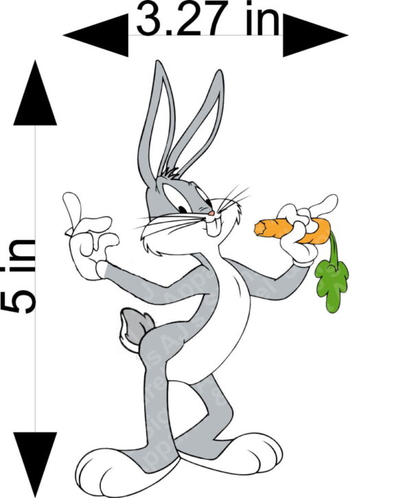 Bug Bunny Flipping the Bird Vinyl Sticker Decal