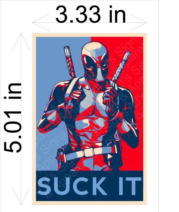 Deadpool Suck It Vinyl Sticker