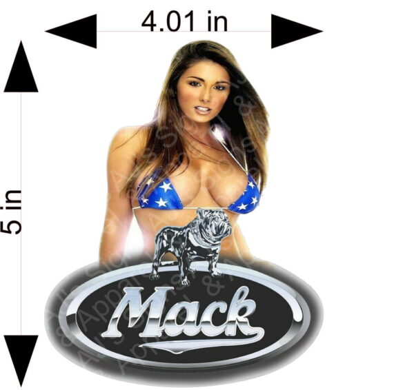 Mack Truck Pinup Vinyl Sticker Decal