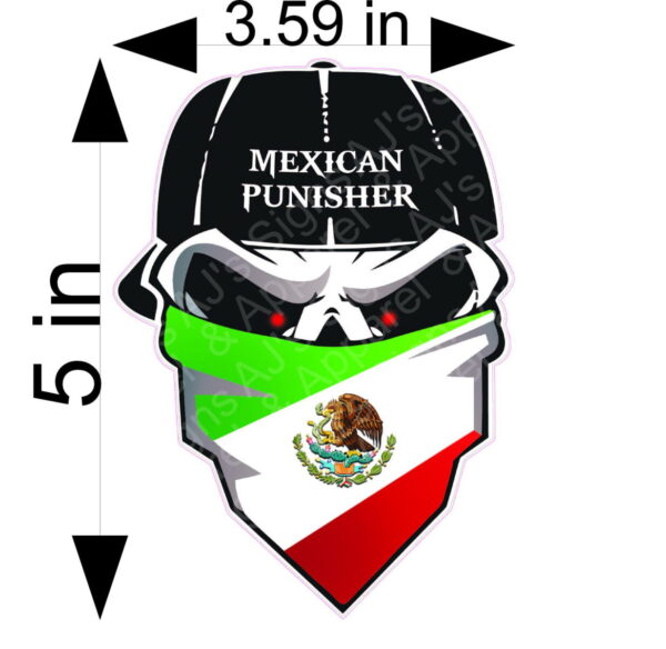 Mexican Punisher Sticker