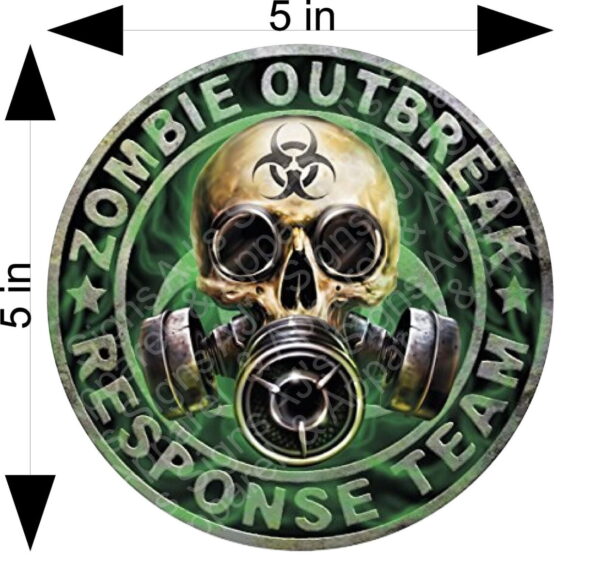 Round camo - Zombie Outbreak Response Team Decal Vinyl Sticker