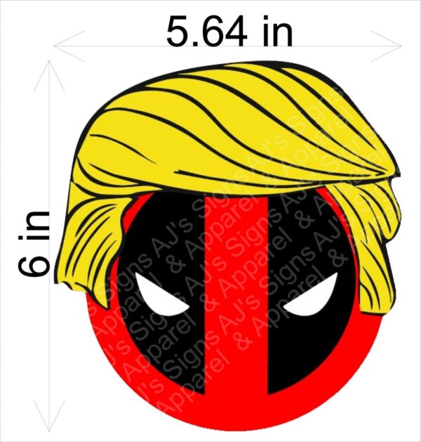 Trump Deadpool Vinyl Sticker