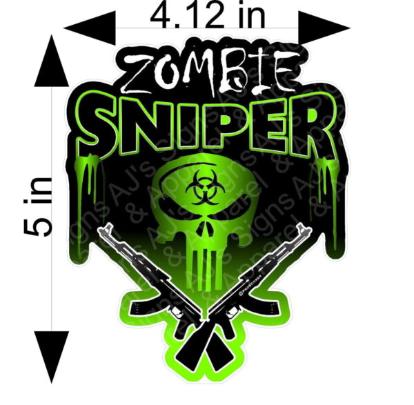 Zombie Sniper_1 sticker decal